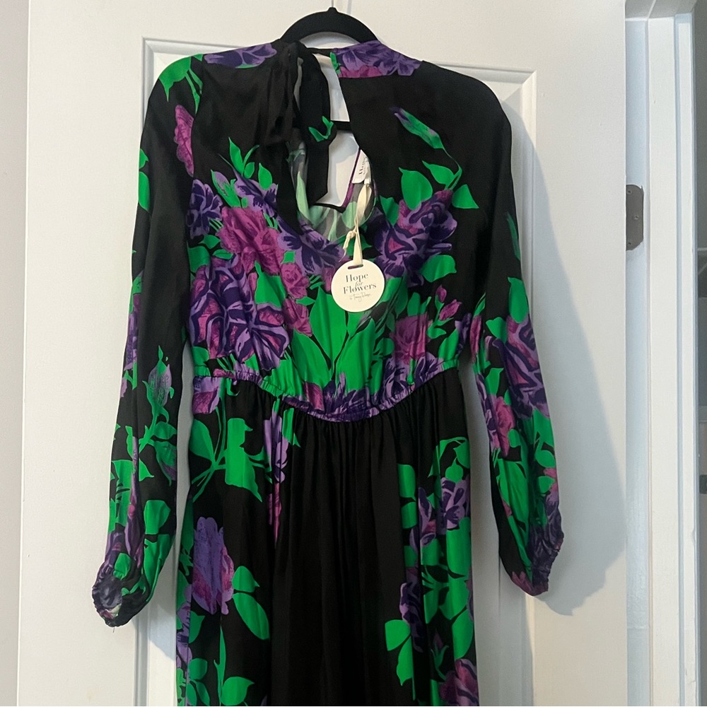 NWT Anthropologie Hope for Flowers by Tracy Reese Floral Midi Dress - Picture 7 of 9